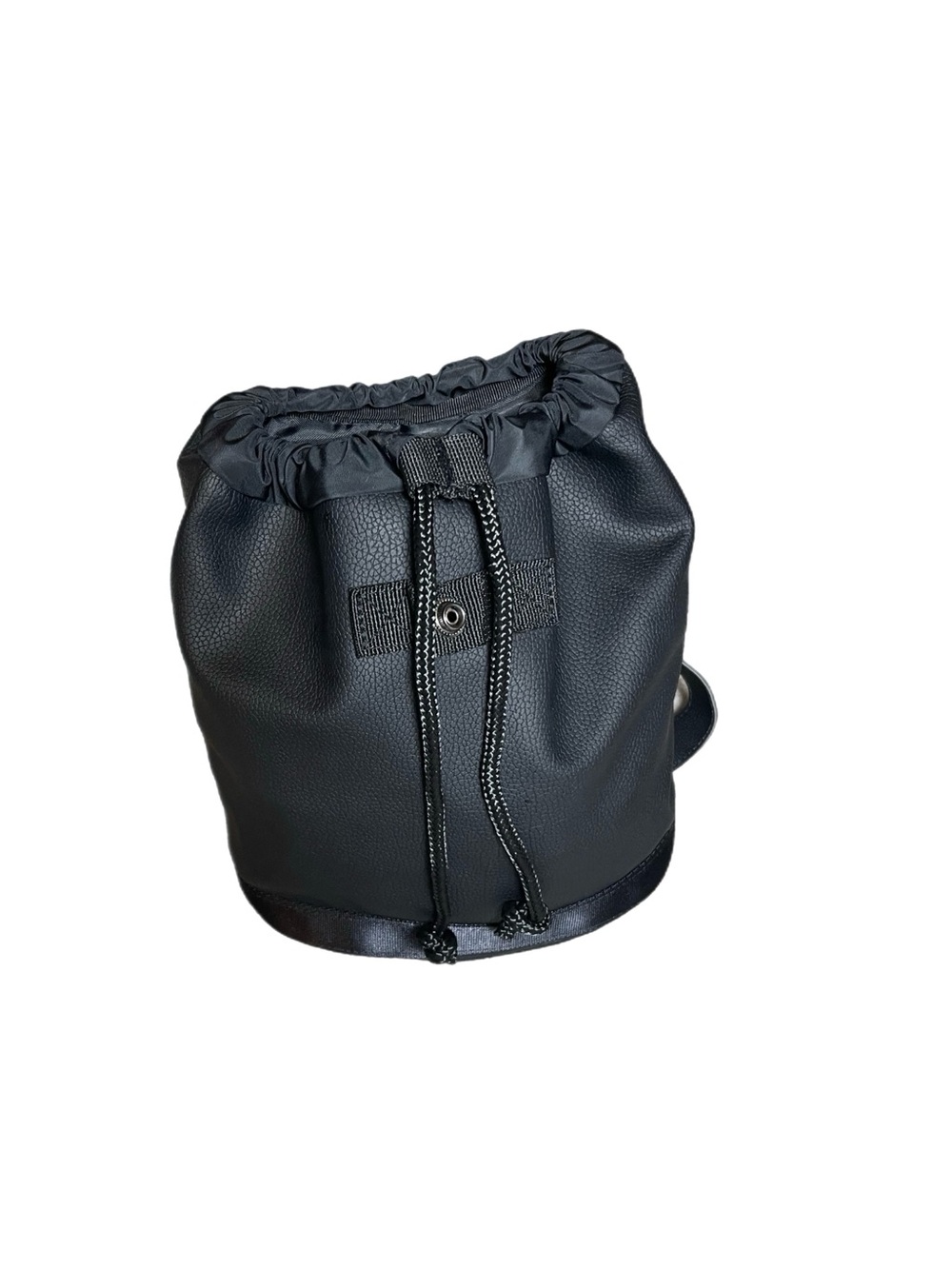 NWOT: ADIDAS Premium Mini Faux Leather Black Backpack - Picture 2 of 6
